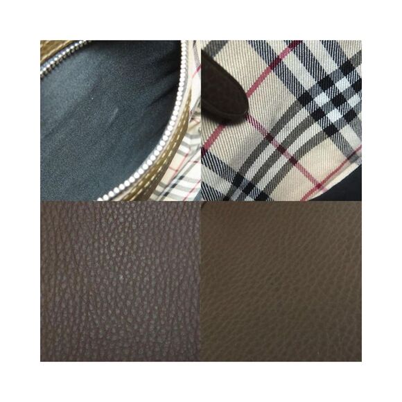 Pre Loved Burberry Leather Shoulder Bag Women Brown - Picture 7 of 8